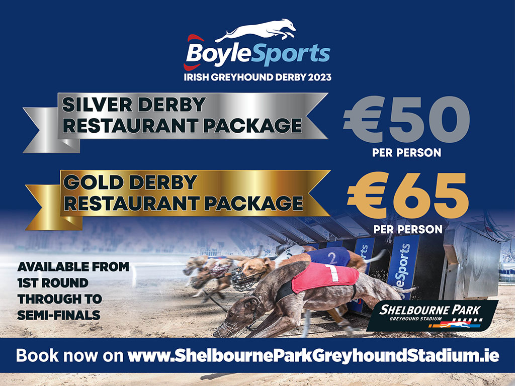 Book your BoyleSports Irish Greyhound Derby Restaurant Package Book your BoyleSports Irish Greyhound Derby Restaurant Package