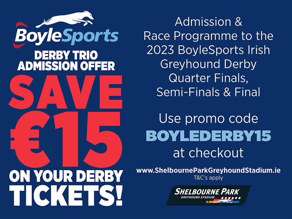Derby Trio Offer Book Now and Save €15 Off Your Tickets! Derby Trio Offer Book Now and Save €15 Off Your Tickets!