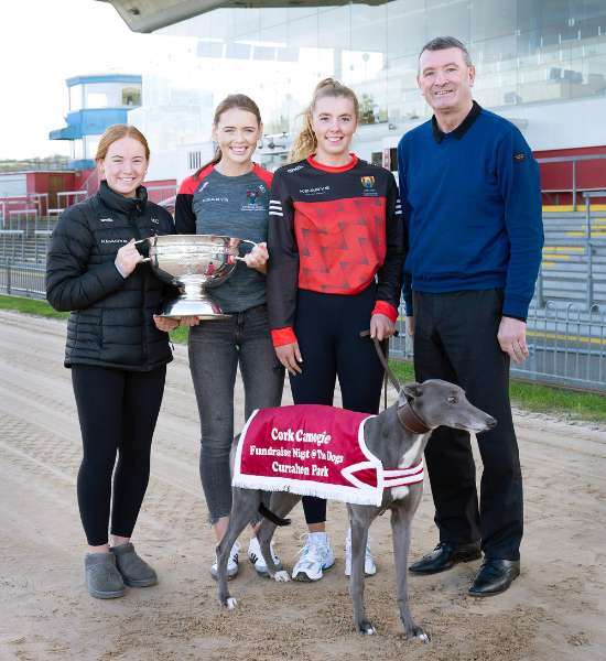 Picture shows Cork Camogie stars Orlaith Cahalane. Meabh Cahalane and Laura Hayes at the launch of the Cork Camogie Night At The Dogs Fundraiser with Cork Legend, Jimmy Barry Murphy, launching the Cork Senior Camogie team fundraiser at Curraheen Park Greyhound Stadium which takes place on Saturday 9th December Picture shows Cork Camogie stars Orlaith Cahalane. Meabh Cahalane and Laura Hayes at the launch of the Cork Camogie Night At The Dogs Fundraiser with Cork Legend, Jimmy Barry Murphy, launching the Cork Senior Camogie team fundraiser at Curraheen Park Greyhound Stadium which takes place on Saturday 9th December